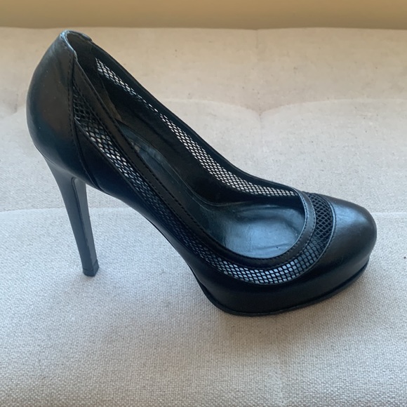 Pour La Victoire Women's Platform Pumps Caged Trim Size 6.5 Black 70 - Picture 7 of 15